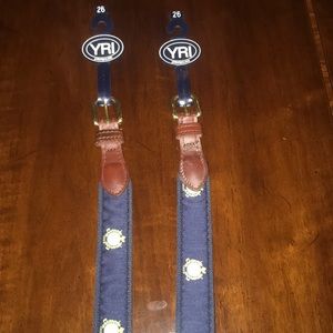 NWT Kids YRI Woodstock Golf Club Logo Belt